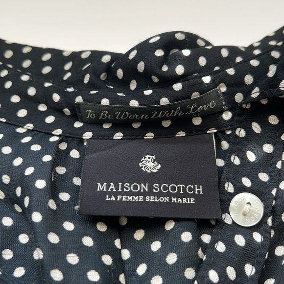 Scotch and Soda polka dot blouse in petite - Picture 2 of 2